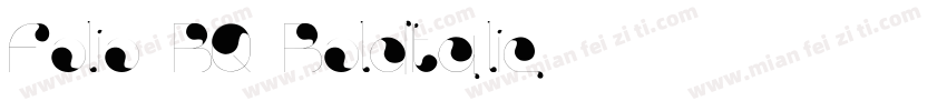 Folio BQ BoldItalic字体转换